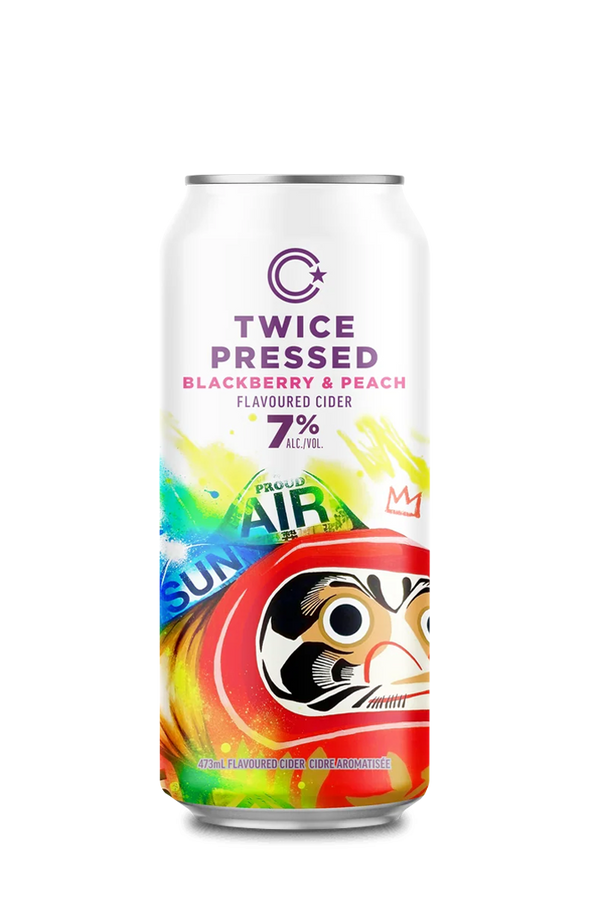 Twice Pressed Blackberry & Peach Cider